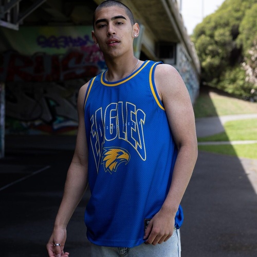 West Coast Eagles Mens Basketball Singlet