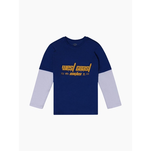 West Coast Eagles Kids Graphic Long Sleeve Tee