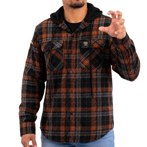 Wests Tigers Highland Hooded Flannel Shirt
