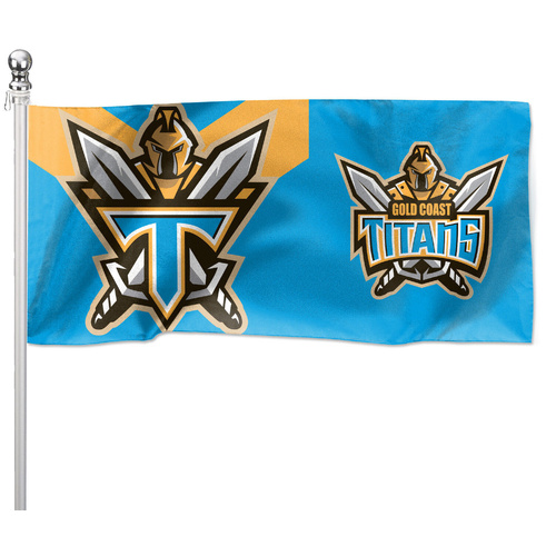 Gold Coast Titans Flag Pole Flag : 90 cm x 180 cm