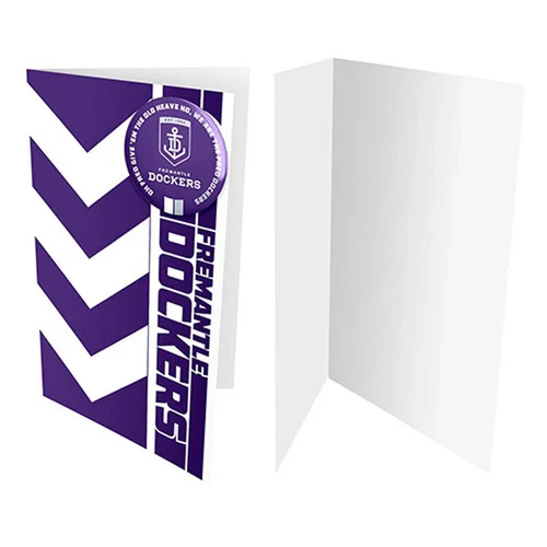 Fremantle Dockers Guernsey Badge Greeting Card